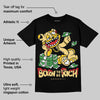 Quai 54 x Tour Yellow Black 1s DopeSkill T-Shirt Born To Be Rich Graphic