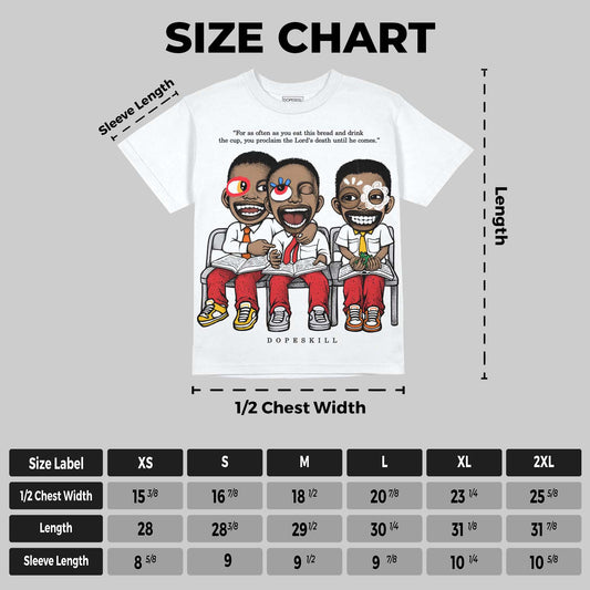 Red Cement 4s DopeSkill Oversize Print T-Shirt First Sunday Graphic