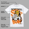 Orange Black White DopeSkill T-Shirt Stay It Busy Graphic