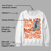 Orange Milk DopeSkill Sweatshirt Real Ones Move In Silence Graphic