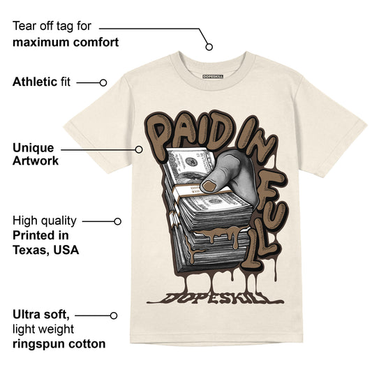 AJ 1 Low OG “Reverse Mocha” DopeSkill Sail T-shirt Paid In Full Graphic