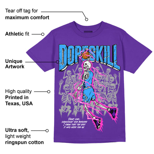 Court Purple 13s DopeSkill Purple T-shirt Thunder Dunk Graphic