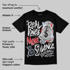 Black Metallic Reimagined 5s DopeSkill T-Shirt Real Ones Move In Silence Graphic