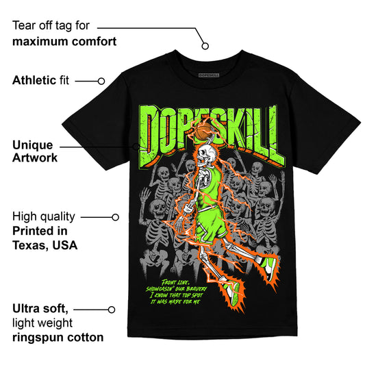 Neon Green Collection DopeSkill T-Shirt Thunder Dunk Graphic