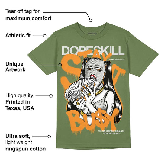 Olive 5s DopeSkill Olive T-shirt Stay It Busy Graphic