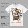 Orange Black White DopeSkill T-Shirt Paid In Full Graphic