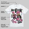 Gel-1130 "Pink Glo/Black" DopeSkill T-Shirt No Risk No Story Graphic