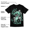 Green Glow 3s DopeSkill T-Shirt Smile Through The Pain Graphic
