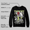 Luminous Green 5s DopeSkill Sweatshirt Threat Graphic