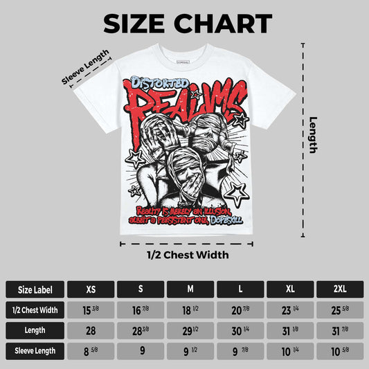 Cherry 11s DopeSkill Oversize Print T-Shirt Distorted Realms Graphic