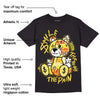Yellow Snakeskin 11s DopeSkill T-Shirt Smile Through The Pain Graphic