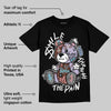 Harris Tweed x Denim Turquoise Dunk DopeSkill T-Shirt Smile Through The Pain Graphic