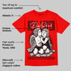 Red Thunder 4s DopeSkill Red T-shirt Real Lover Graphic