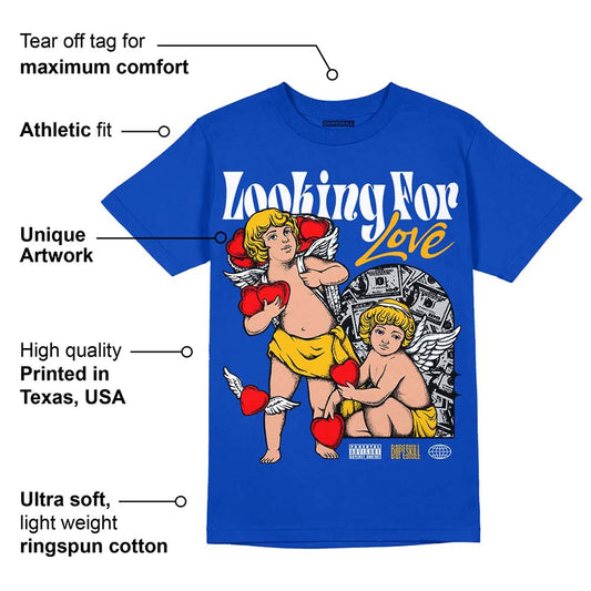 Royal Blue Collection DopeSkill Royal Blue T-shirt Looking For Love Graphic
