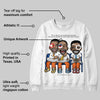 Orange Black White DopeSkill Sweatshirt First Sunday Graphic
