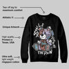 Harris Tweed x Denim Turquoise Dunk DopeSkill Sweatshirt Smile Through The Pain Graphic