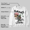 Harris Tweed x Black/Phantom Dunk DopeSkill Sweatshirt Fear Fuels The Hustle Graphic