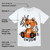 Orange Black White DopeSkill T-Shirt Smile Through The Pain Graphic