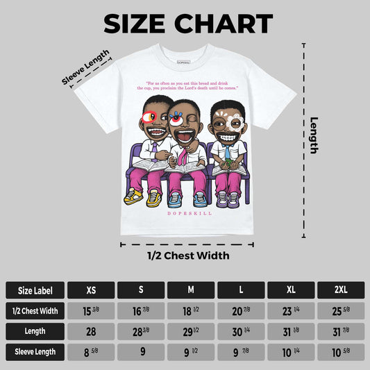 Dunk Active Fuchsia DopeSkill Oversize Print T-Shirt First Sunday Graphic