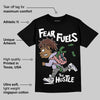 Harris Tweed x Denim Turquoise Dunk DopeSkill T-Shirt Fear Fuels The Hustle Graphic