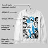 Military Blue 4s DopeSkill Sweatshirt Built Different Graphic