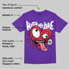 PURPLE Collection DopeSkill Purple T-shirt High Off Love Graphic