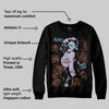 Harris Tweed x Denim Turquoise Dunk DopeSkill Sweatshirt Built Different Graphic