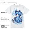 AJ 6 University Blue DopeSkill T-Shirt Smile Through The Pain Graphic