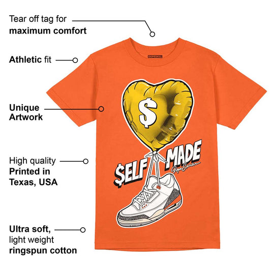Georgia Peach 3s DopeSkill Orange T-shirt Self Made Graphic