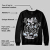 Black Metallic Reimagined 5s DopeSkill Sweatshirt Real Y2K Players Graphic