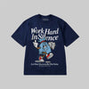 Work Hard In Silence DopeSkill Premium T-shirt Streetwear - Navy