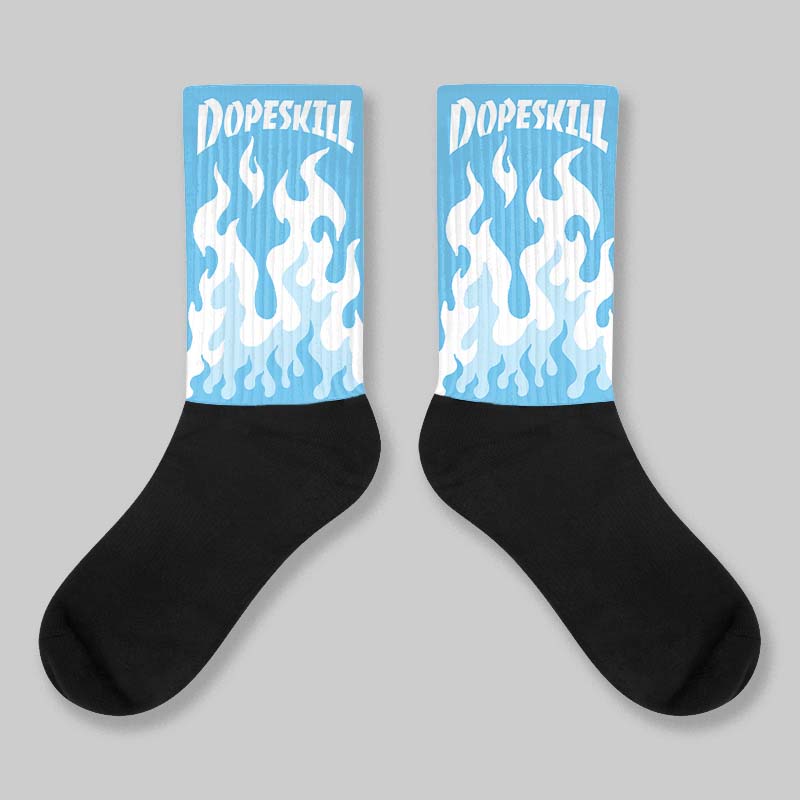 Jordan 11 Retro Legend Blue DopeSkill Sublimated Sock FIRE Graphic Streetwear