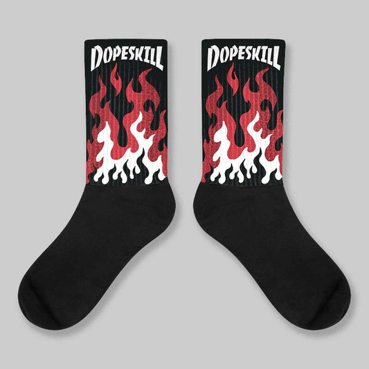 Ruby 1s DopeSkill Sublimated Sock FIRE Graphic