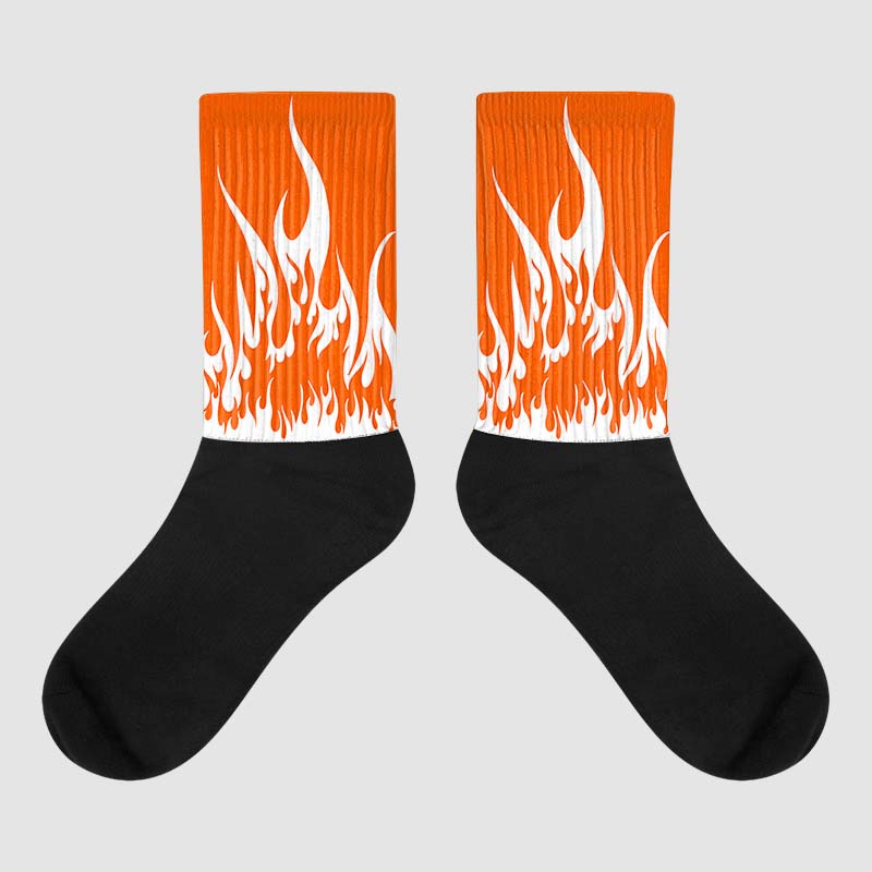 MSCHF Super Normal 2 Orange Milk DopeSkill Sublimated Socks FIRE Graphic Streetwear