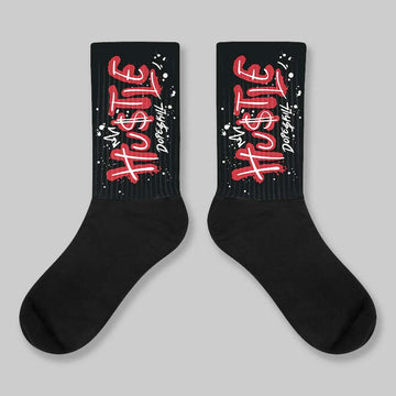 Bred 11s DopeSkill Sublimated Sock Hustle Graphic