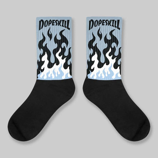 Blue Suede 40s DopeSkill Sublimated Sock FIRE Graphic