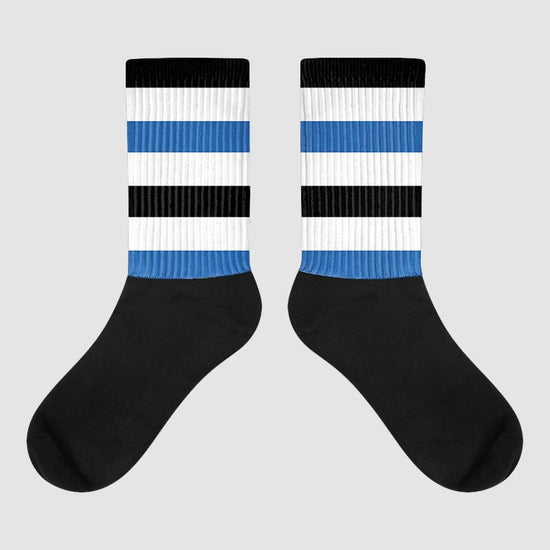 Jordan 11 Low “Space Jam” DopeSkill Sublimated Socks Horizontal Stripes Graphic Streetwear