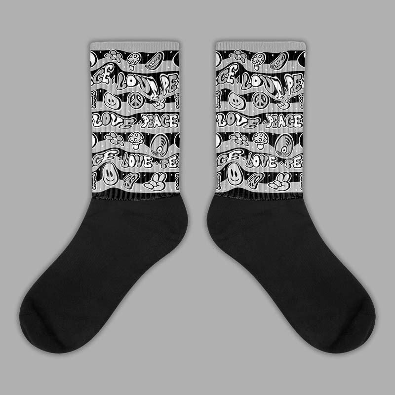 Jordan 1 Low OG “Shadow” DopeSkill Sublimated Socks Love Graphic Streetwear