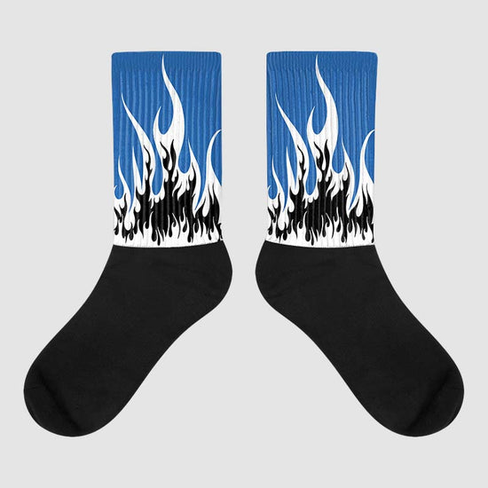 Jordan 11 Low “Space Jam” DopeSkill Sublimated Socks FIRE Graphic Streetwear