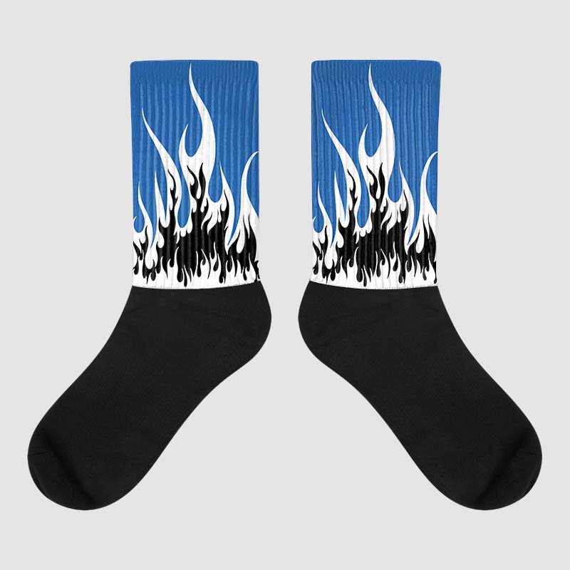 Jordan 11 Low “Space Jam” DopeSkill Sublimated Socks FIRE Graphic Streetwear