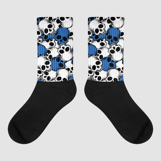 Jordan 11 Low “Space Jam” DopeSkill Sublimated Socks Drawn Skulls Graphic Streetwear