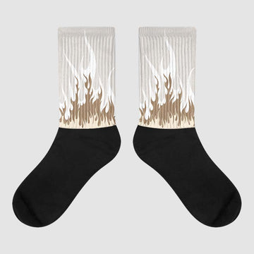 Jordan 5 SE “Sail” DopeSkill Sublimated Socks FIRE Graphic Streetwear
