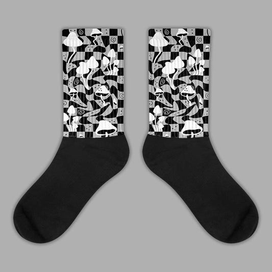 Jordan 1 Low OG “Shadow” DopeSkill Sublimated Socks Mushroom Graphic Streetwear
