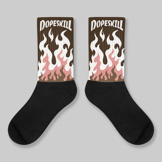 Baroque Brown 1s DopeSkill Sublimated Sock FIRE Graphic