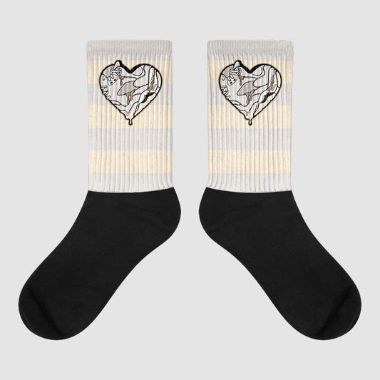 Jordan 5 SE “Sail” DopeSkill Sublimated Socks Horizontal Stripes Graphic Streetwear