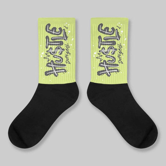 Light Lemon Twist 4s DopeSkill Sublimated Sock Hustle Graphic