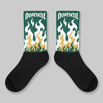 OG “Fir” 1s DopeSkill Sublimated Sock FIRE Graphic