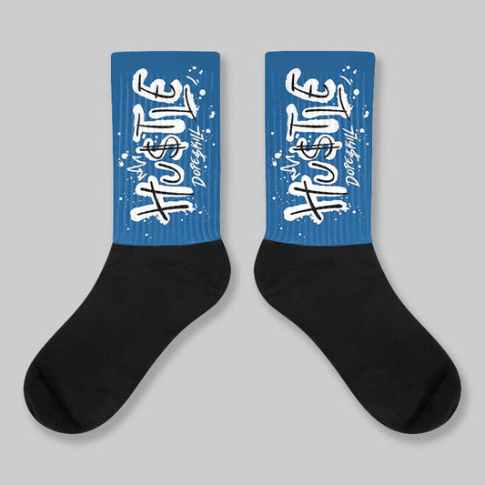 Storm Blue 1s 2025 DopeSkill Sublimated Sock Hustle Graphic