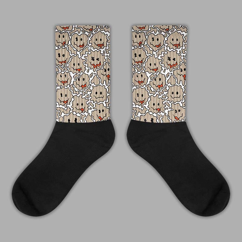 Jordan 1 High OG “Latte” DopeSkill Sublimated Socks Slime Graphic Streetwear