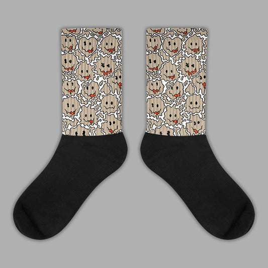 Jordan 1 High OG “Latte” DopeSkill Sublimated Socks Slime Graphic Streetwear